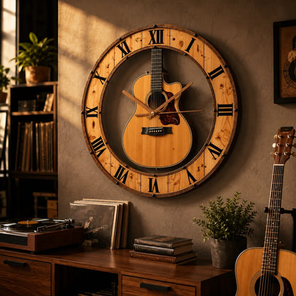 Ximi - Acoustic Guitar Wall Clock